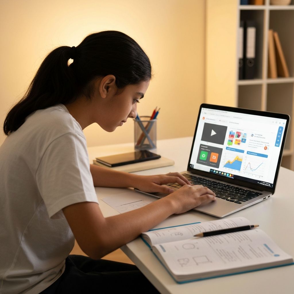 Student learning maths through blended learning approach